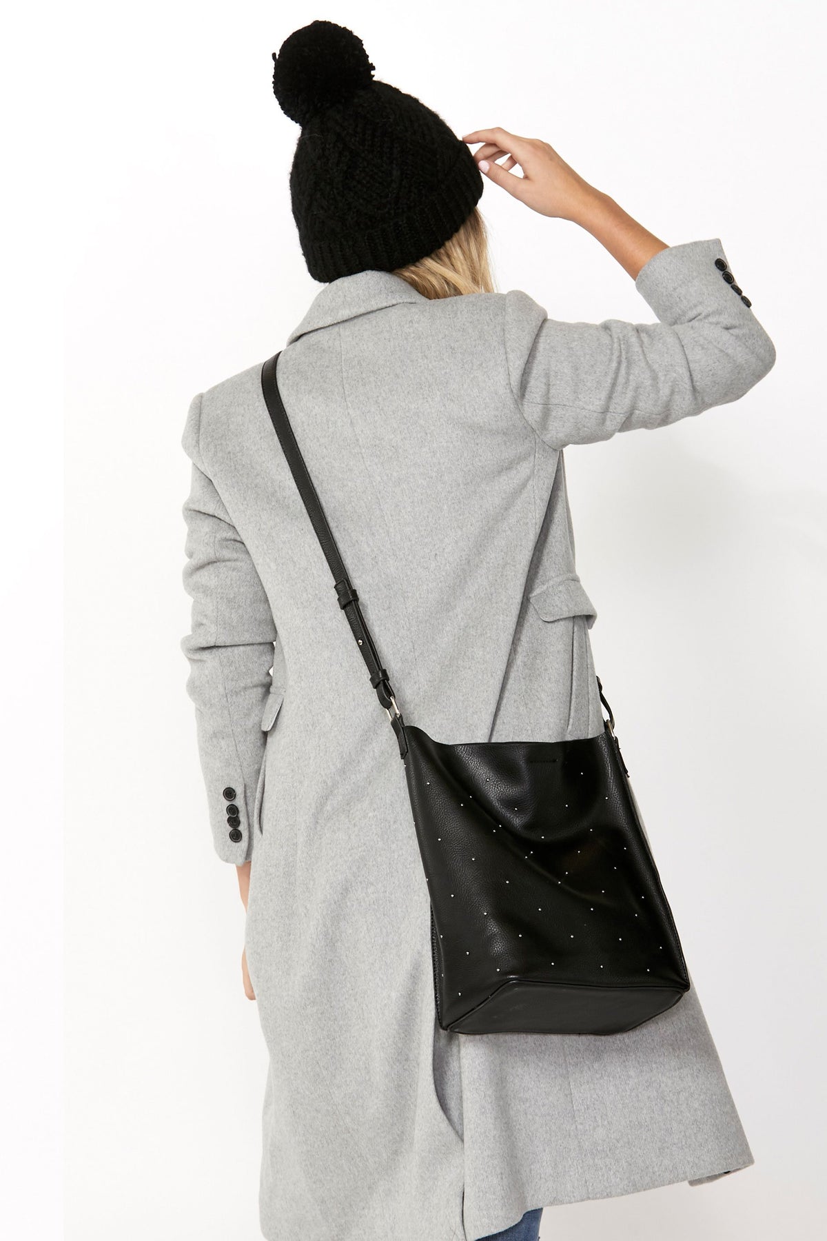 [TEST] Studded Slouchy Tote Bag