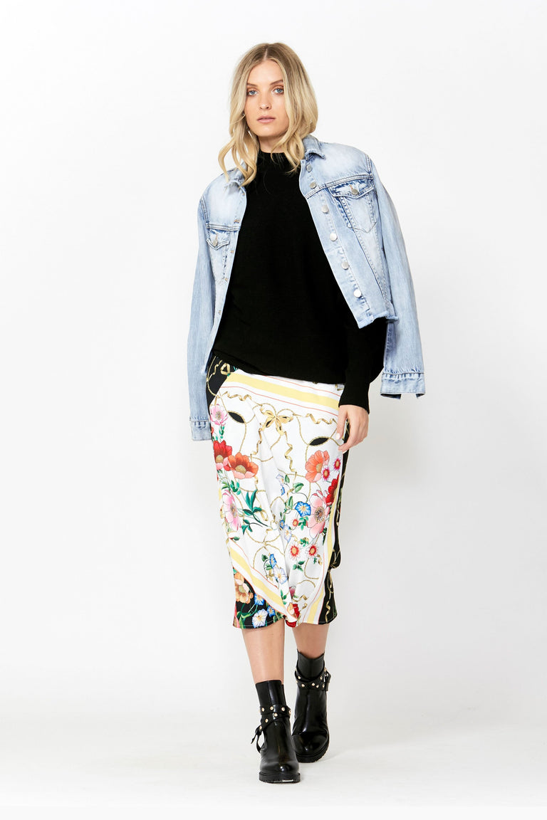 [TEST] Bridget Printed Midi Skirt