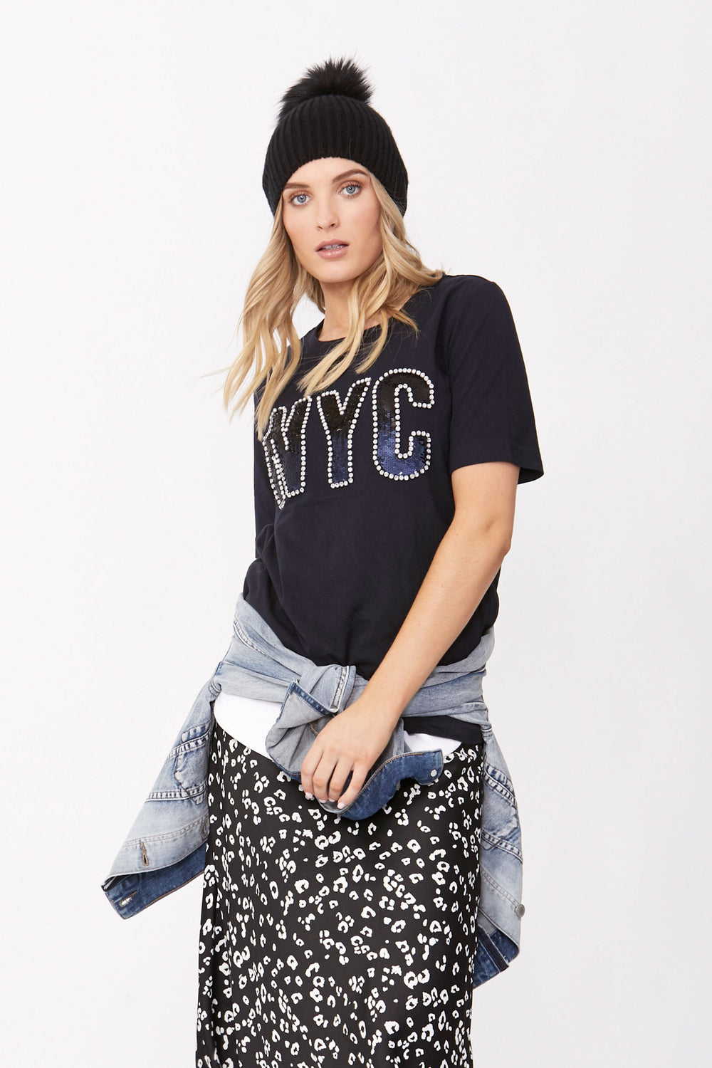 [TEST] NYC Embellished Sequin Tee