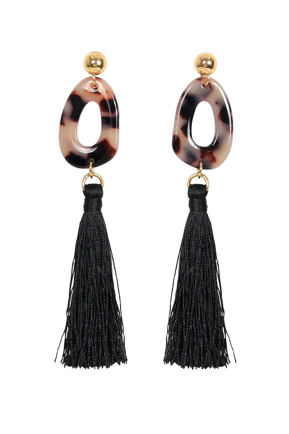 [TEST] Aria Tort Tassel Earrings