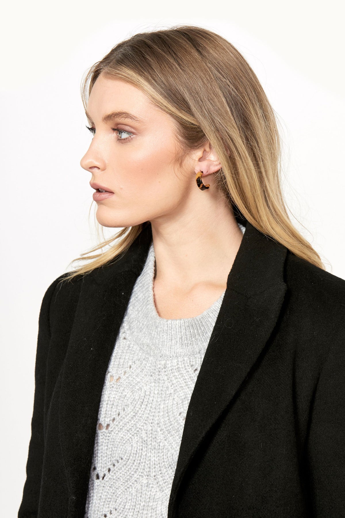 [TEST] Grace Small Resin Hoop Earring