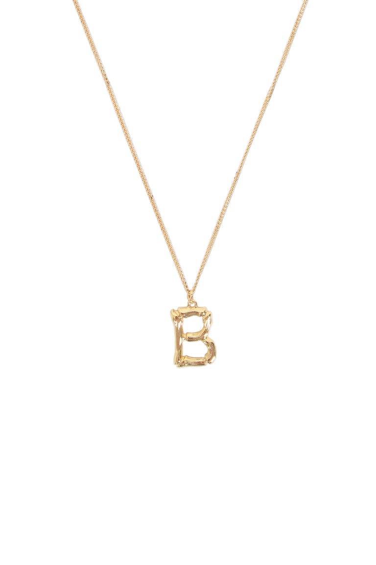 [TEST] Bamboo Initial Necklace