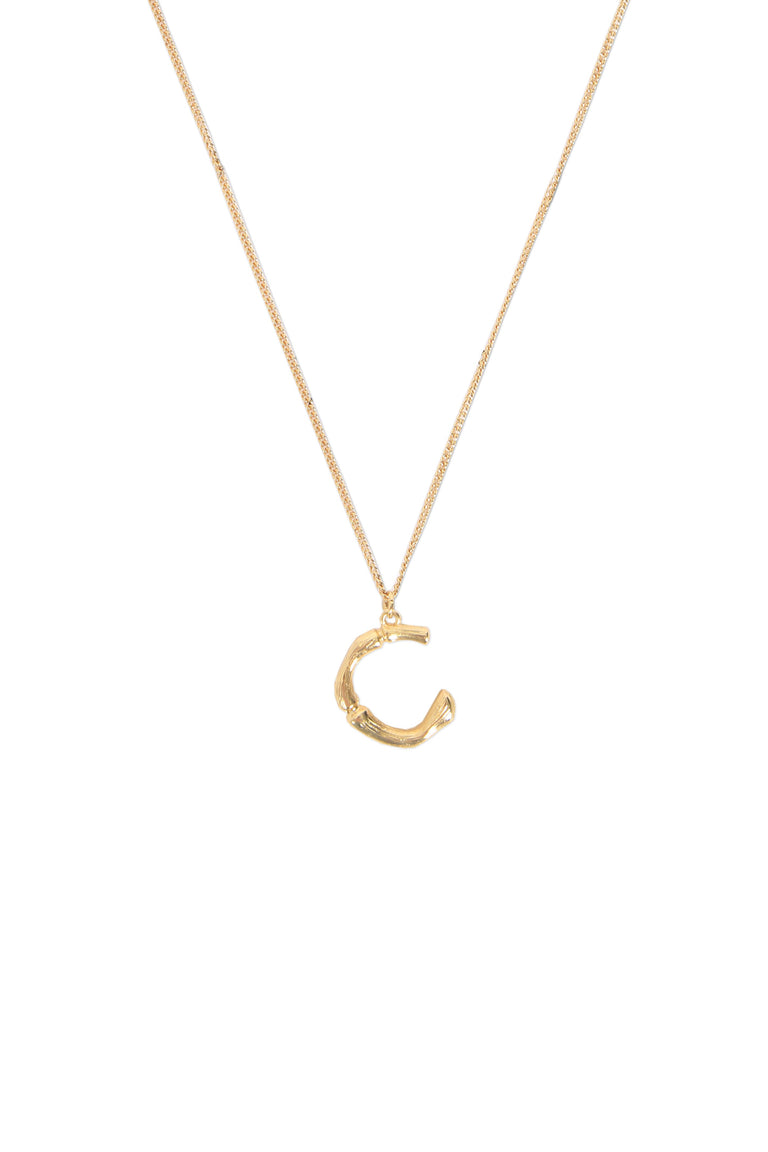 [TEST] Bamboo Initial Necklace