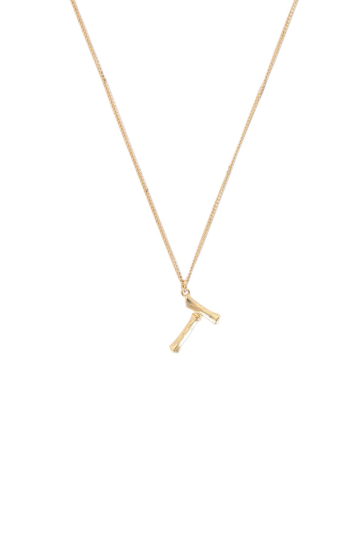 [TEST] Bamboo Initial Necklace