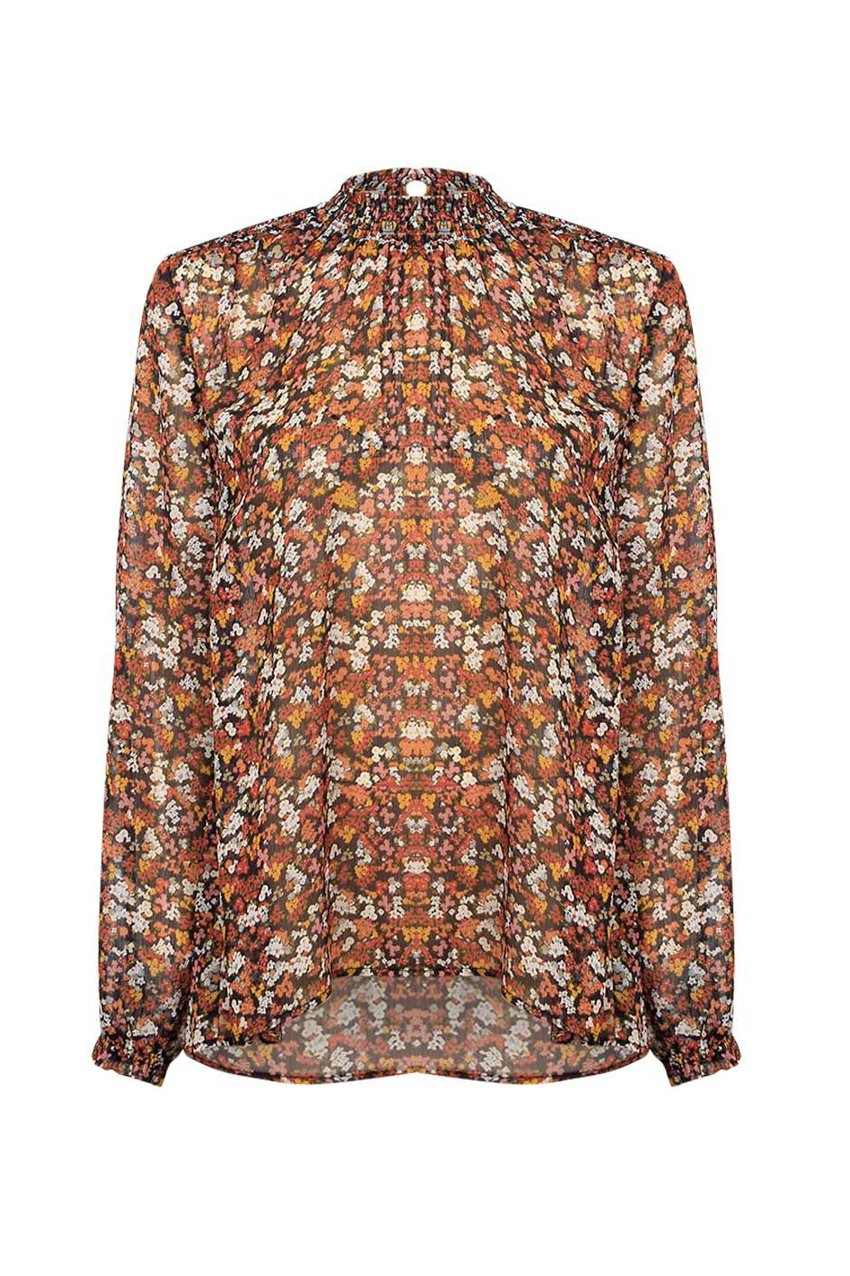[TEST] Nicki Shirred Neck Blouse
