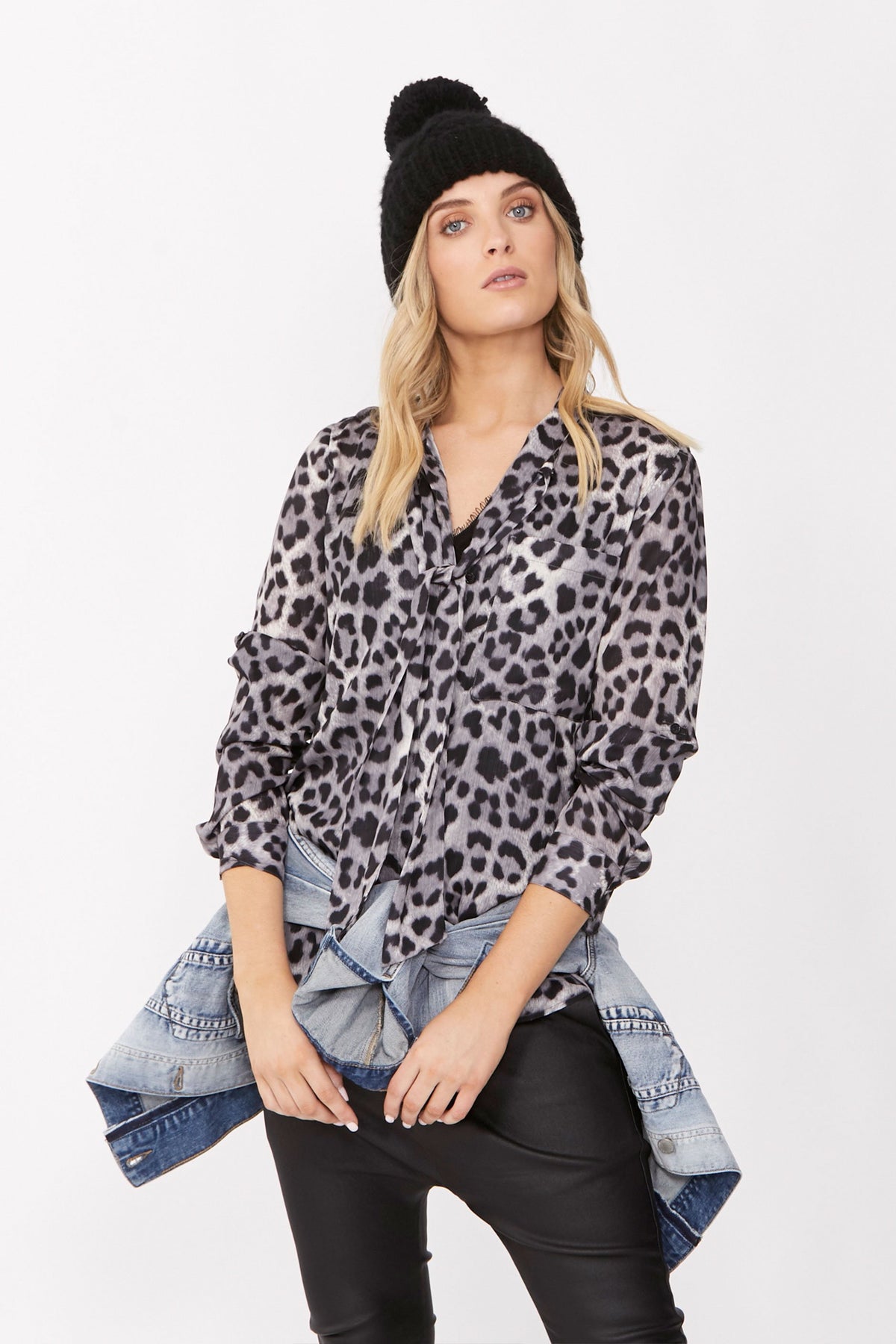 [TEST] April Tie Front Blouse
