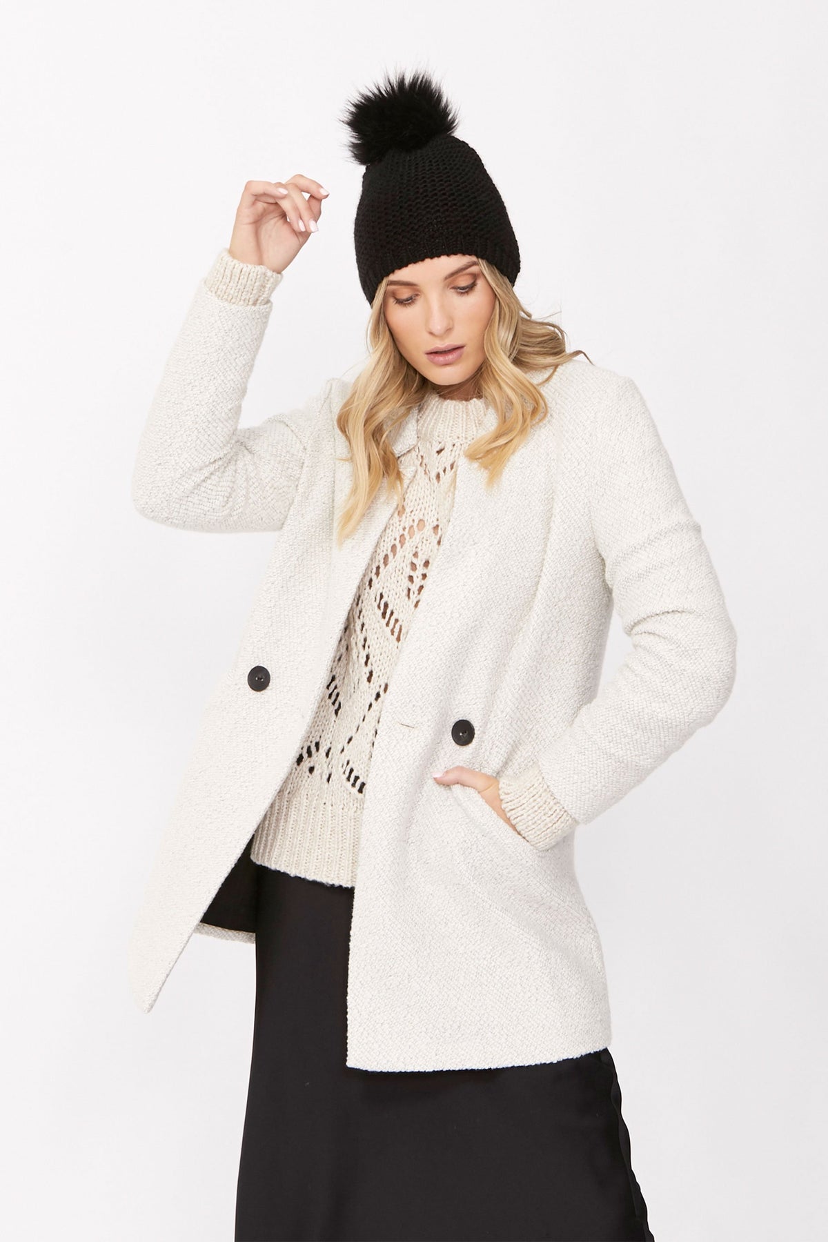 [TEST] Sabina Notched Collar Coat