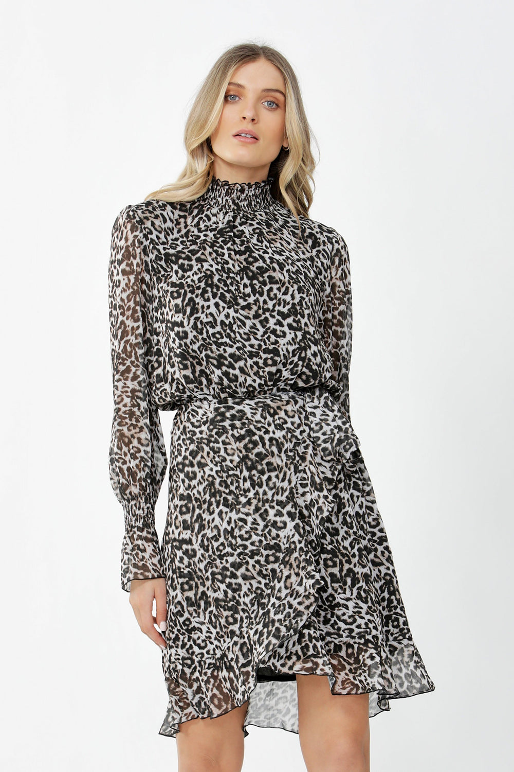 [TEST] Joelle Wrap And Ruffle Dress