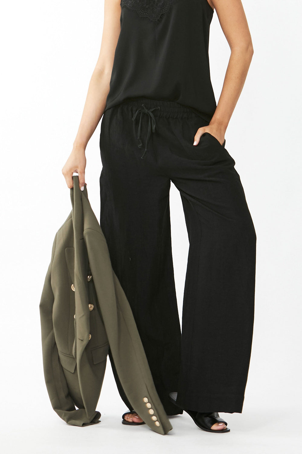 [TEST] Grand Linen Wide Leg Pant