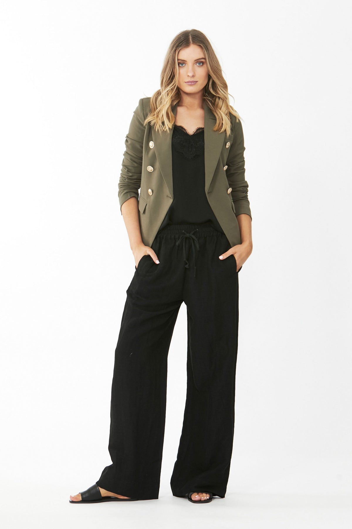 [TEST] Grand Linen Wide Leg Pant