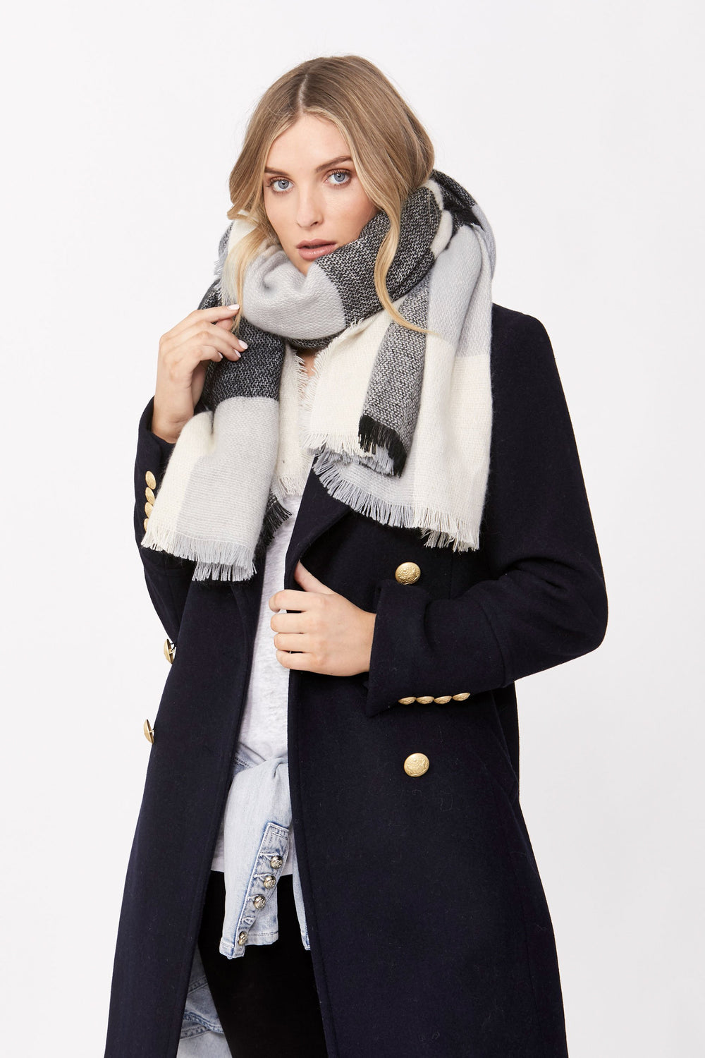 [TEST] Frayed Edge Woven Scarf