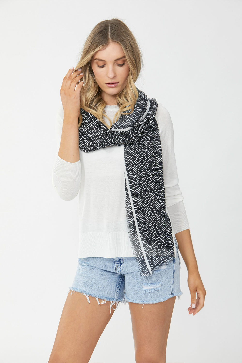 [TEST] Light Weight Spot Scarf