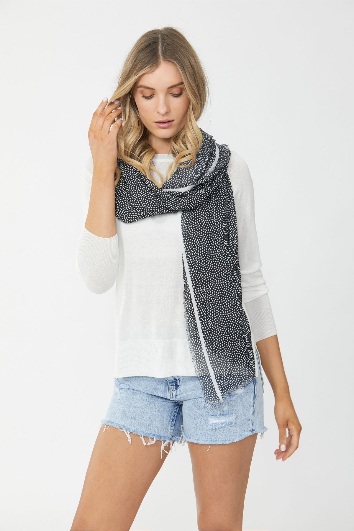 [TEST] Light Weight Spot Scarf