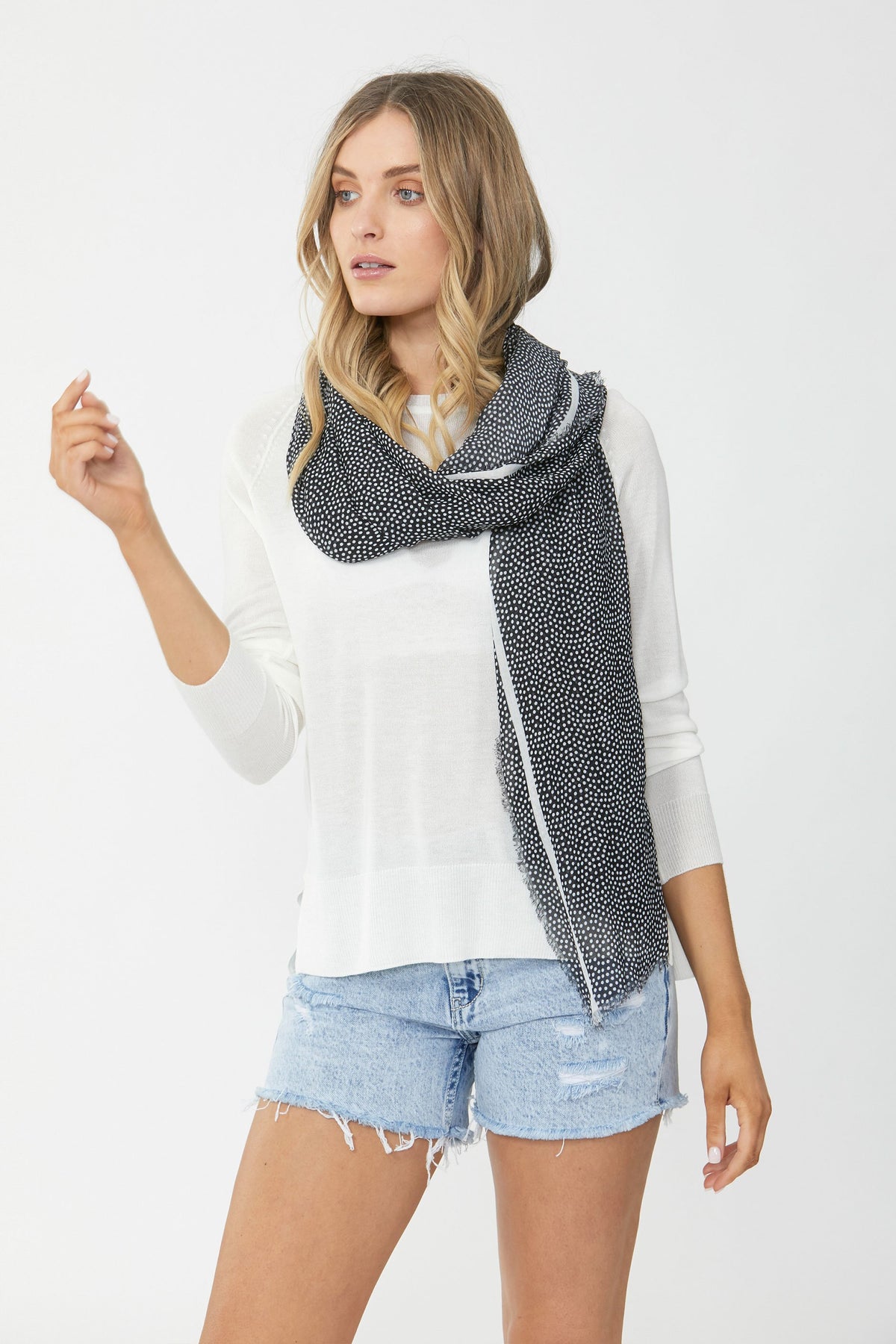 [TEST] Light Weight Spot Scarf