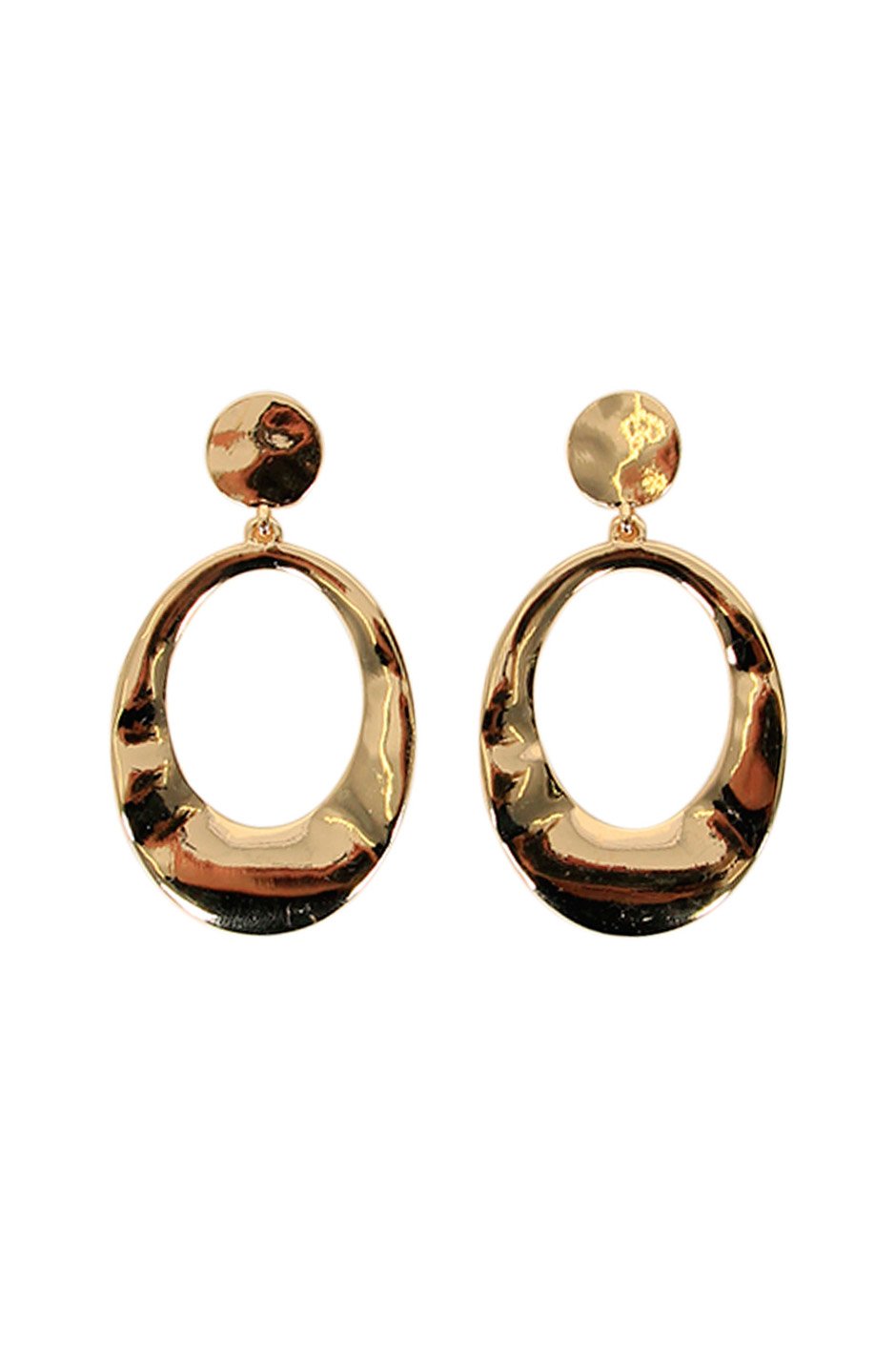 [TEST] Jana Oval Hammered Earrings