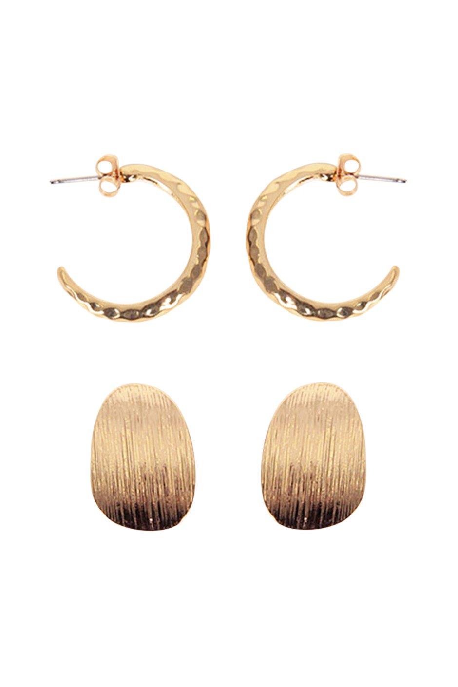 [TEST] Jem 2 Pack Textured Earrings