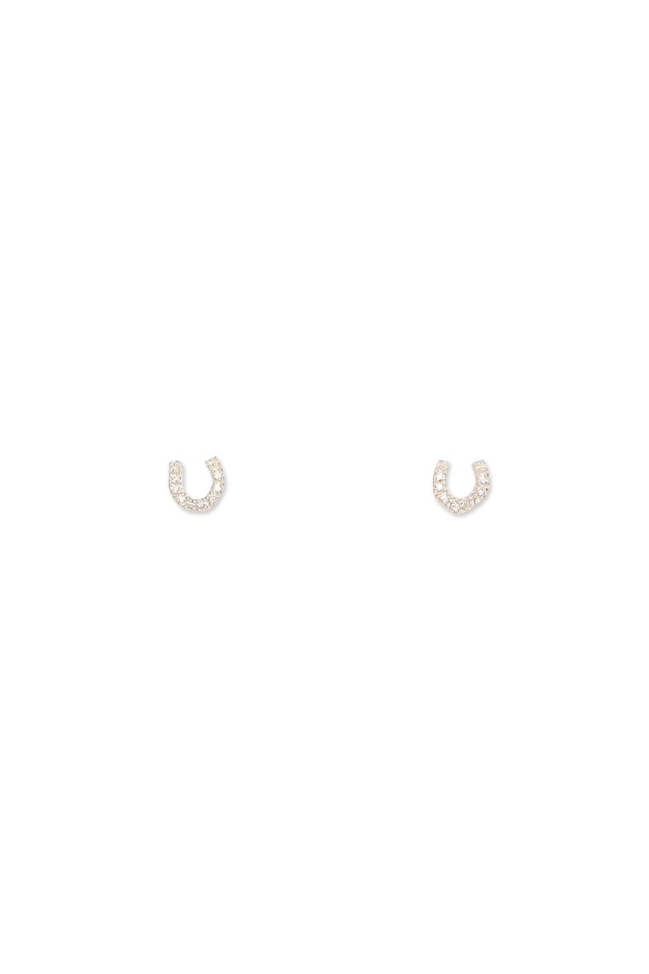 [TEST] Stone Set Horseshoe Studs