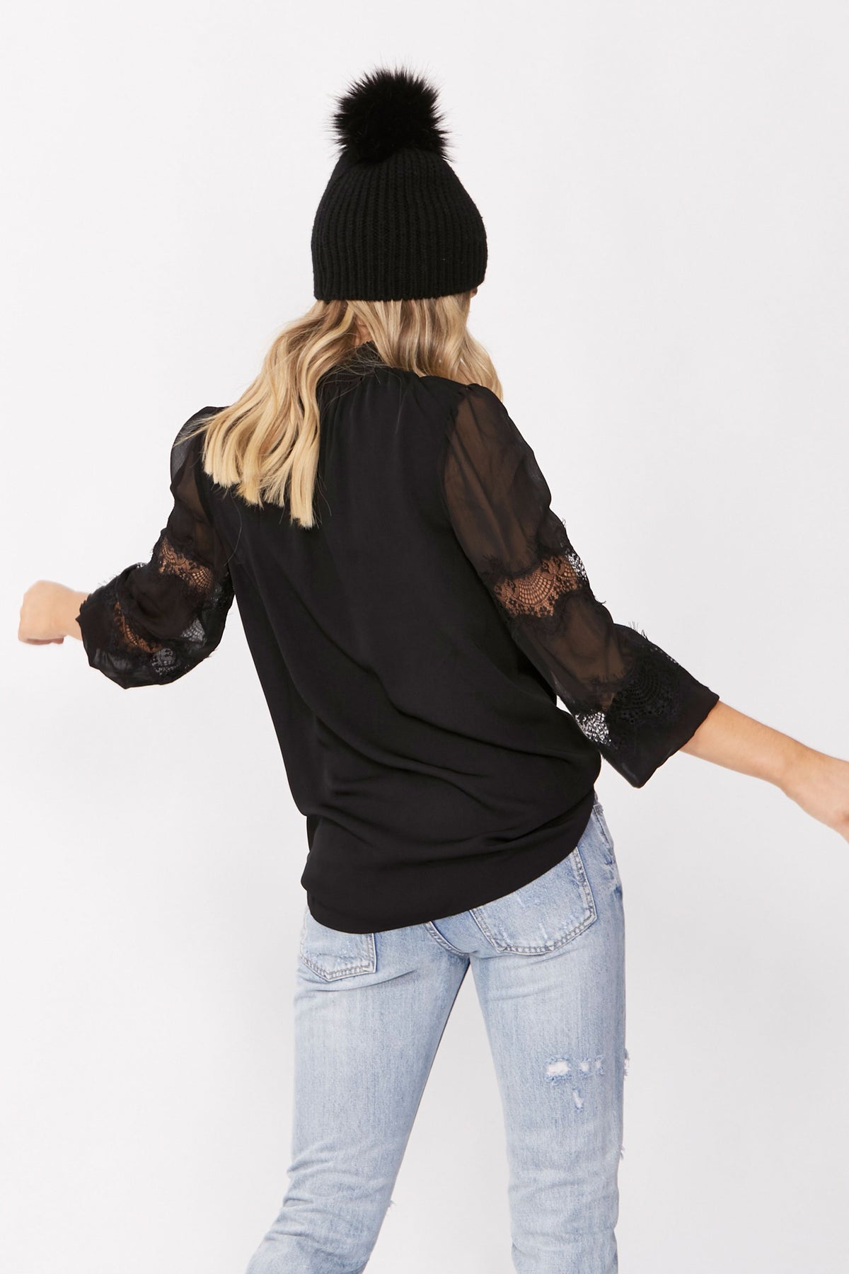 [TEST] Sage Lace Sleeve Blouse