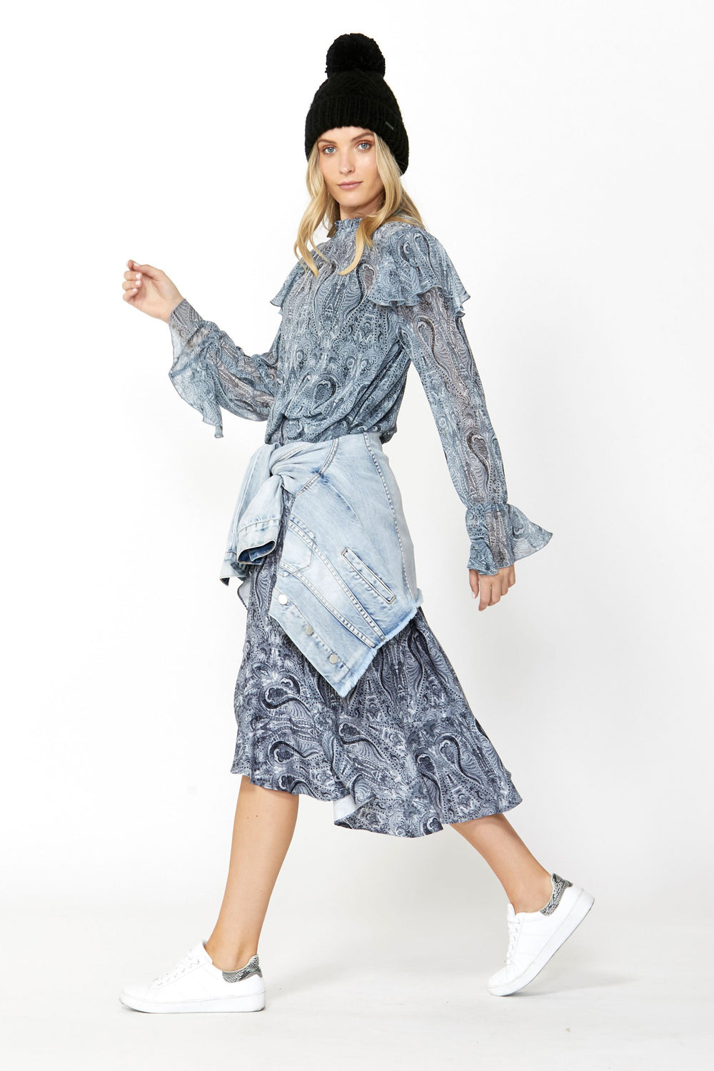 [TEST] Trinity Midi Ruffle Skirt