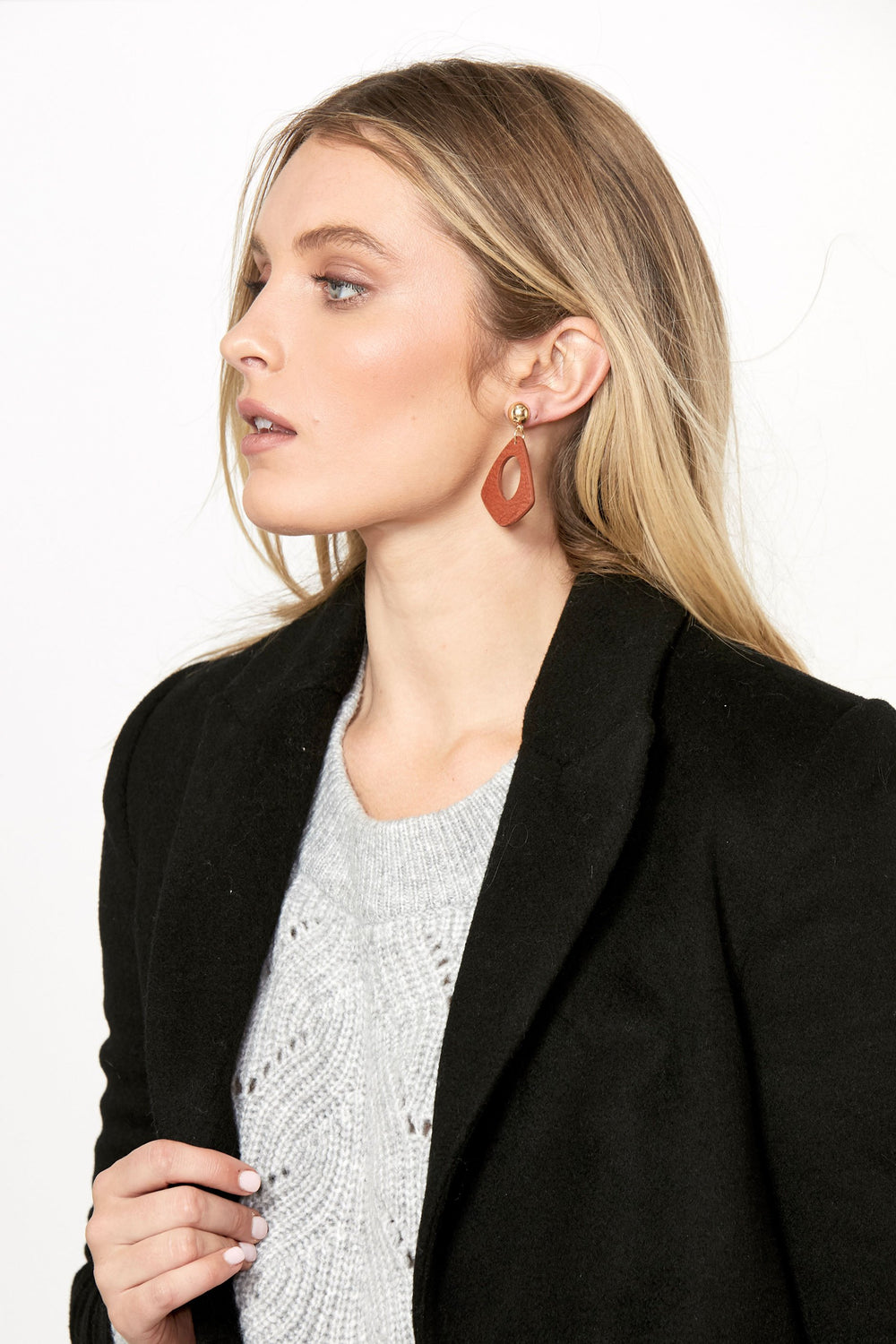 [TEST] Daisy PU Diamond Shape Earring