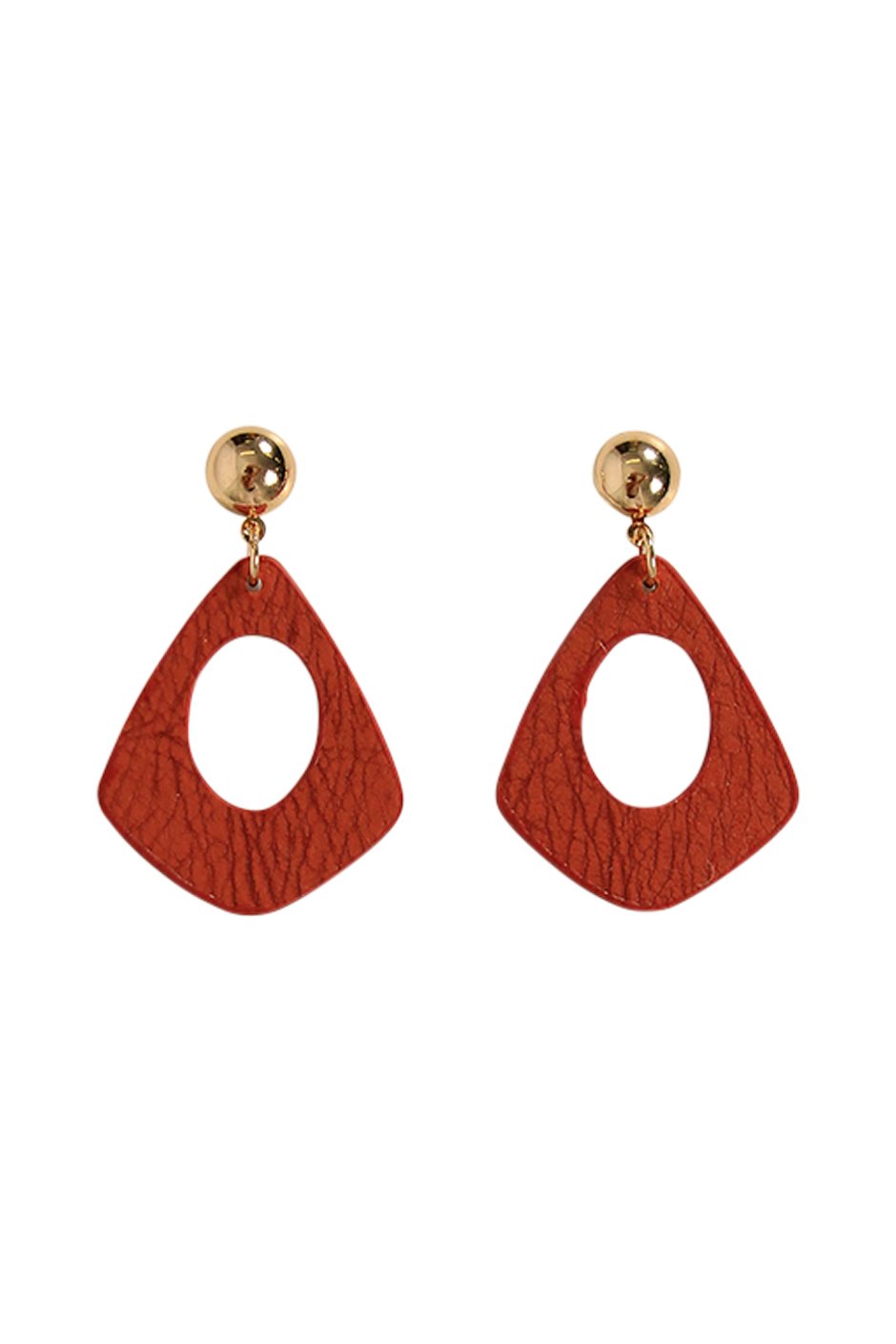 [TEST] Daisy PU Diamond Shape Earring