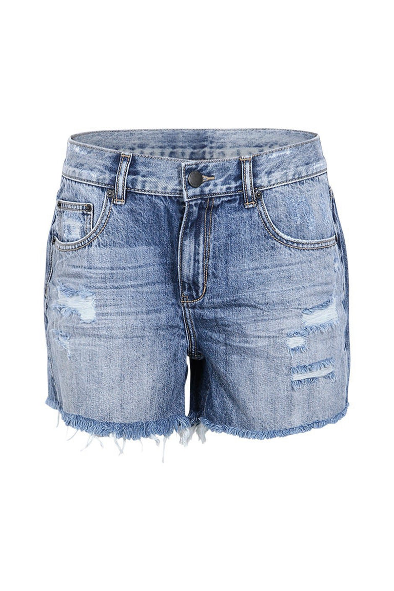 [TEST] Charlie Distressed Denim Short