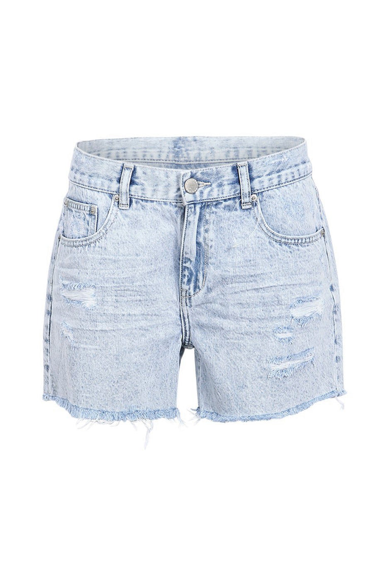 [TEST] Charlie Distressed Denim Short