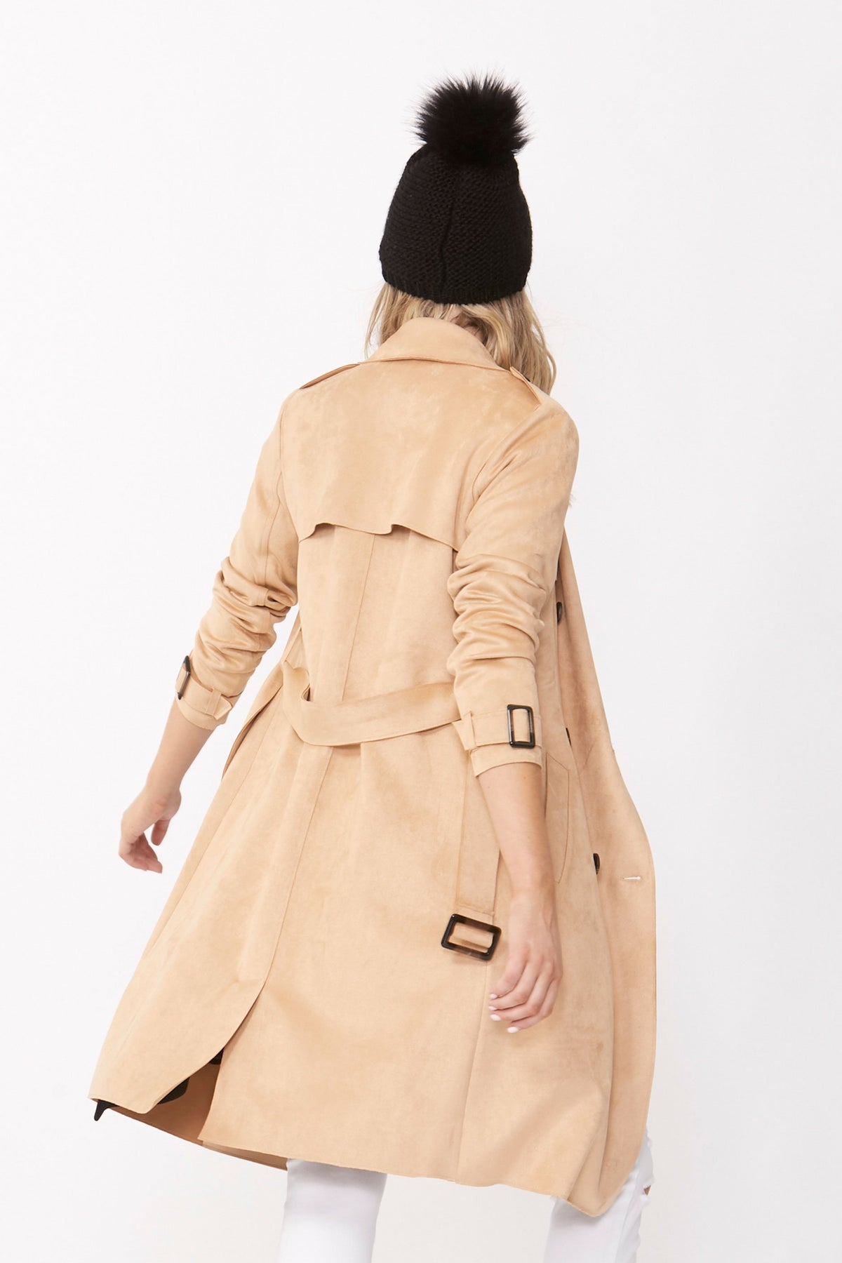 [TEST] Shaana Suedette Trench Coat