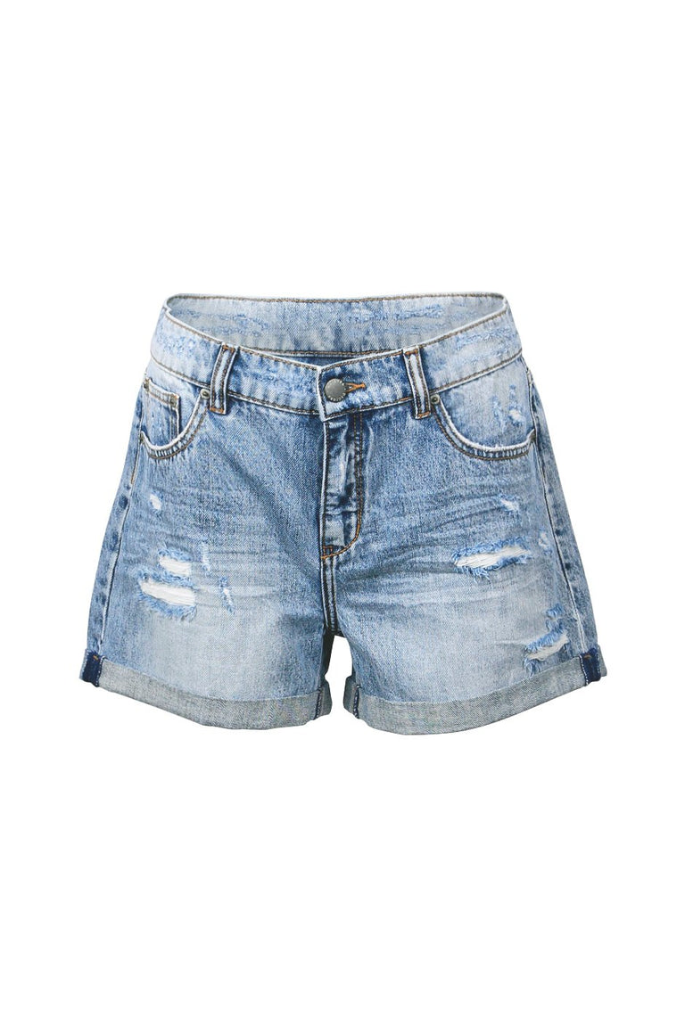 [TEST] Charlie Roll Cuff Denim Short