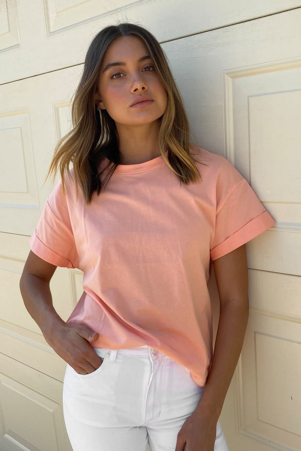 [TEST] Ella Cuffed Slouchy Tee