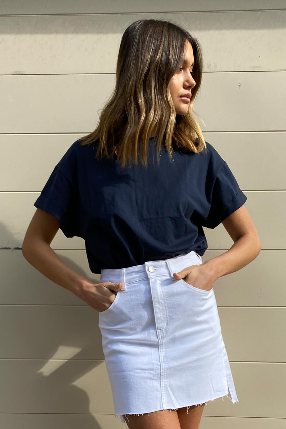 [TEST] Ella Cuffed Slouchy Tee