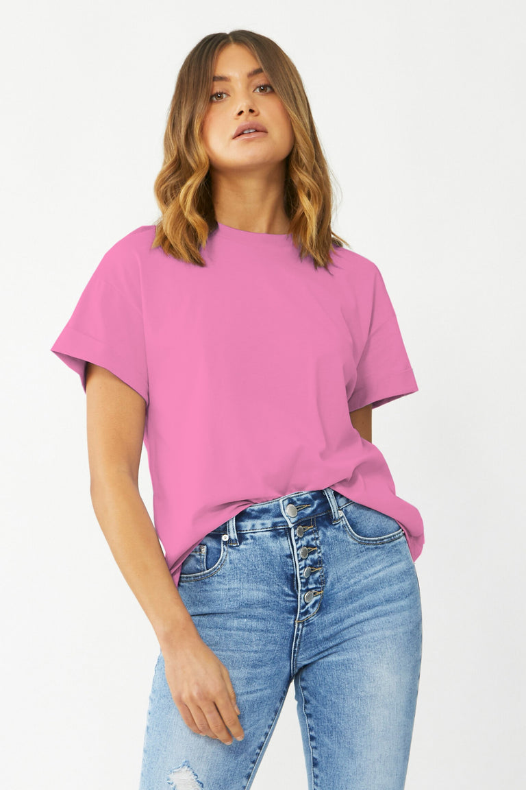 [TEST] Ella Cuffed Slouchy Tee