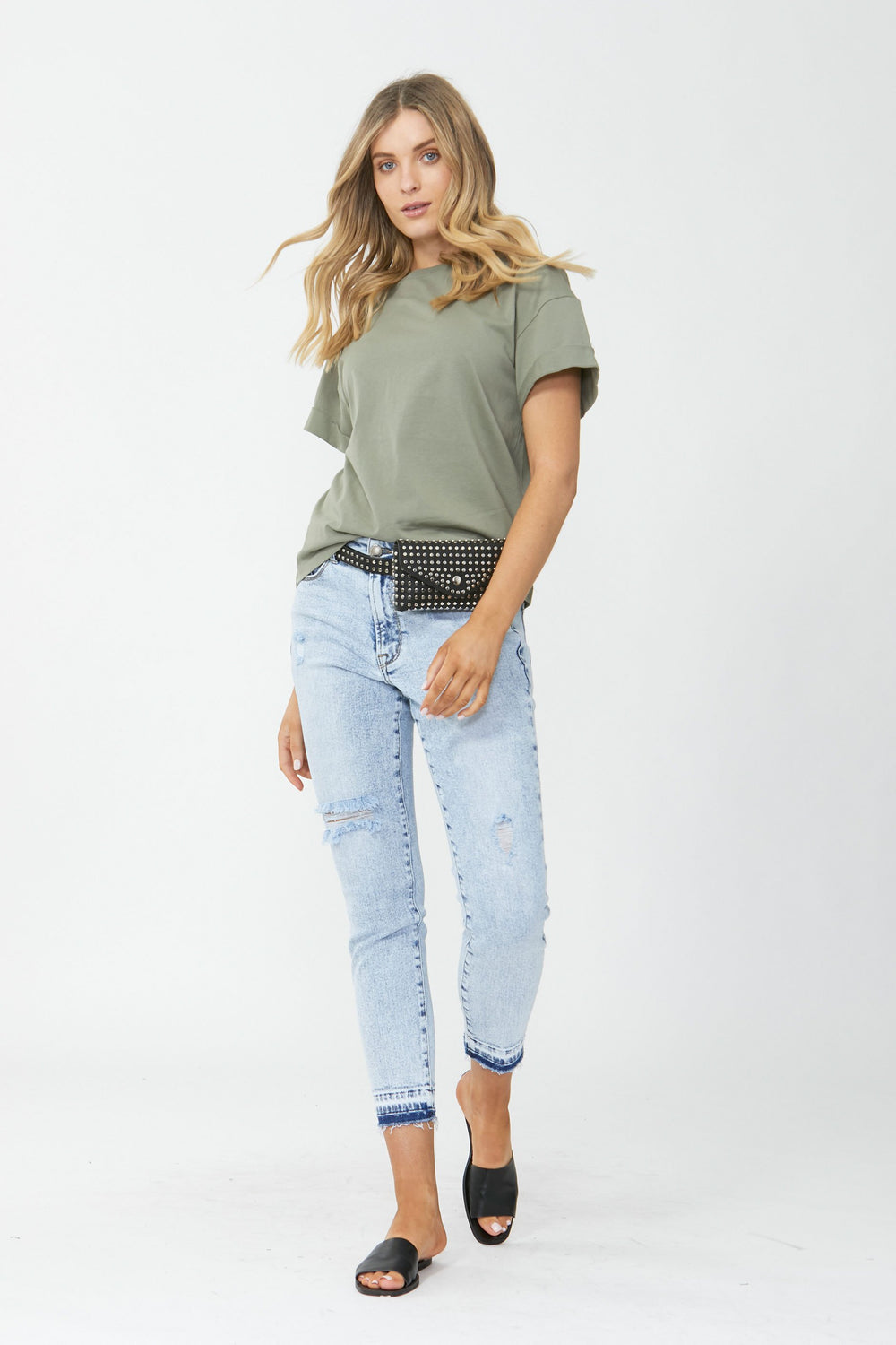 [TEST] Ella Cuffed Slouchy Tee