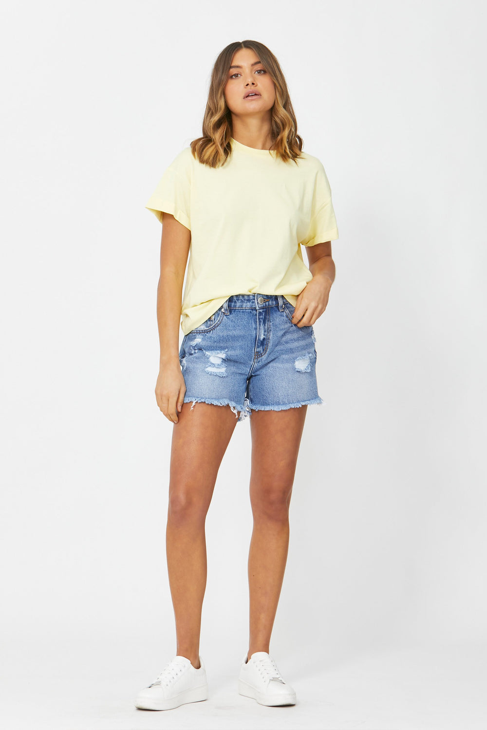 [TEST] Ella Cuffed Slouchy Tee