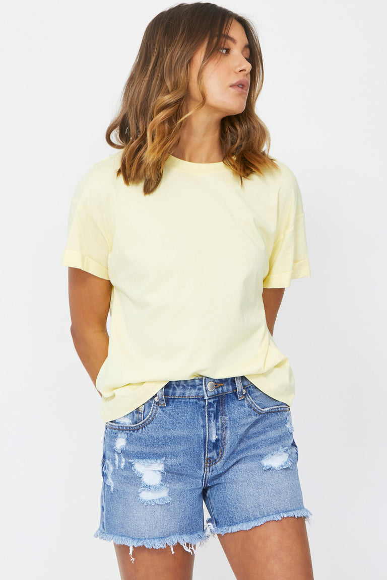[TEST] Ella Cuffed Slouchy Tee