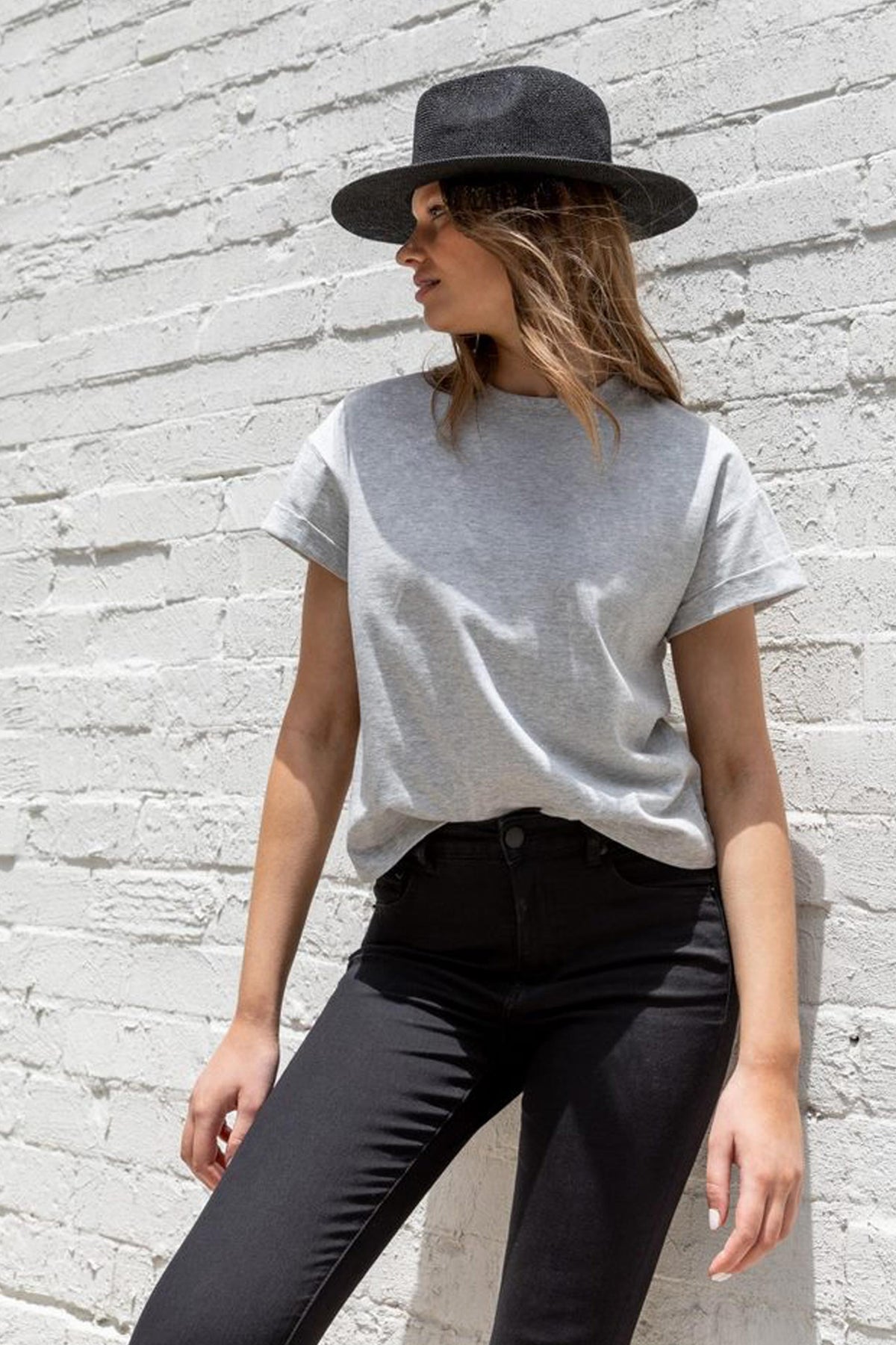 [TEST] Ella Cuffed Slouchy Tee