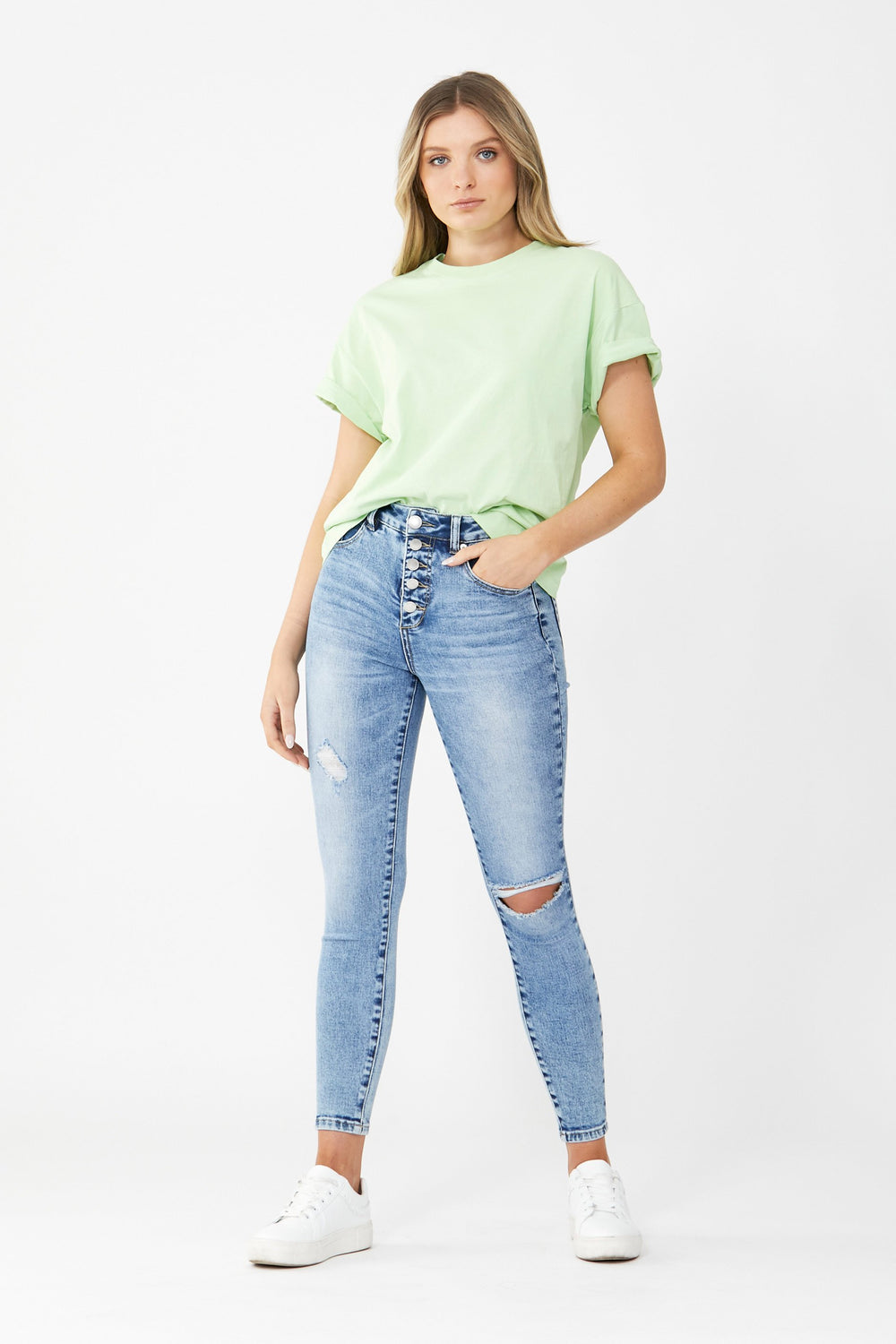 [TEST] Ella Cuffed Slouchy Tee
