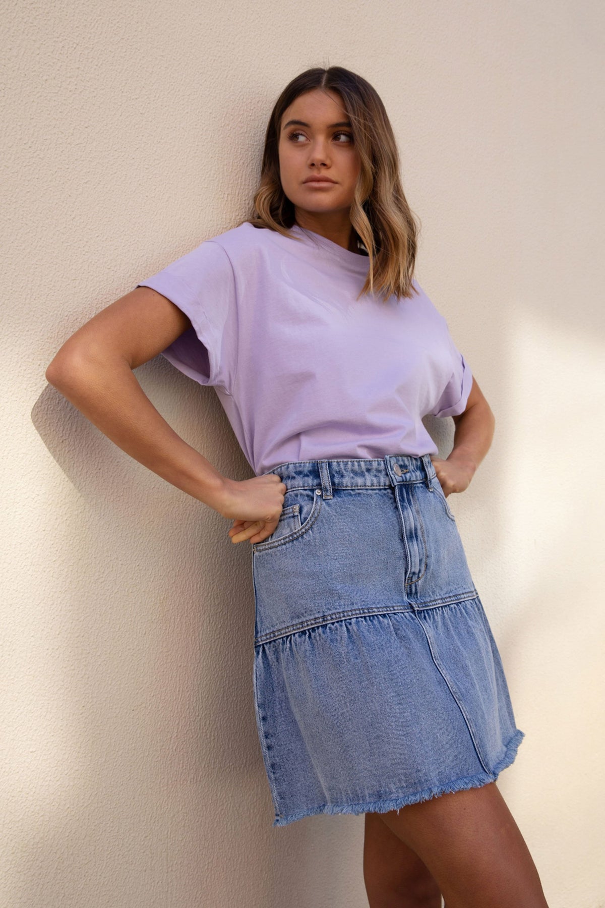 [TEST] Ella Cuffed Slouchy Tee