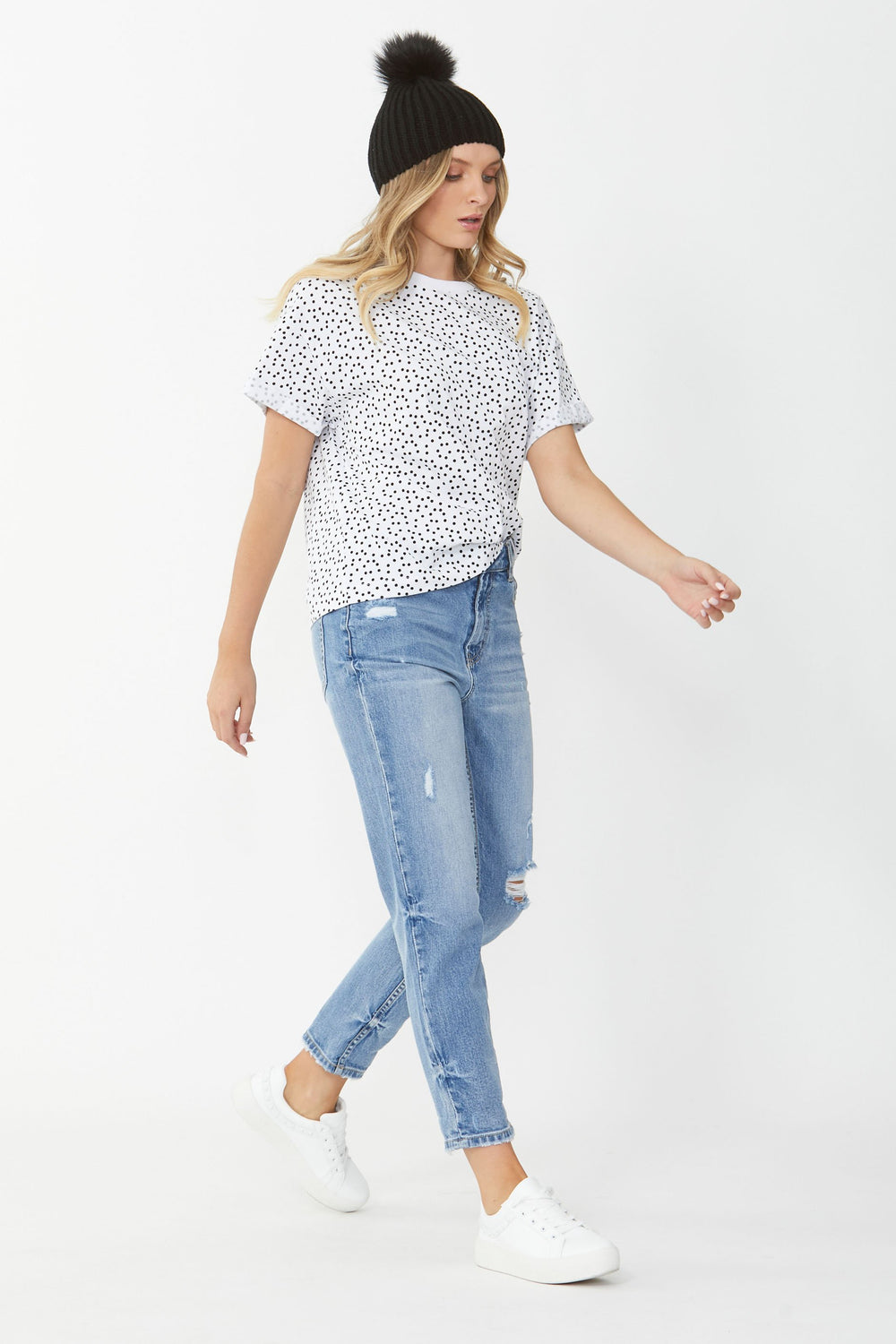 [TEST] Ella Cuffed Slouchy Tee