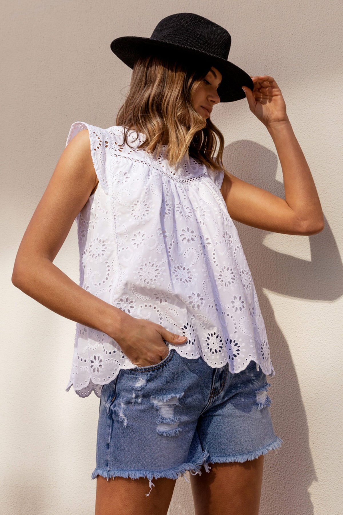 [TEST] Stella Broderie Top