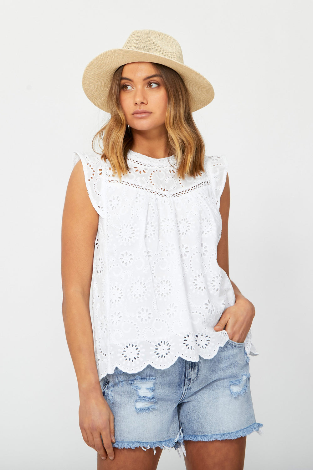 [TEST] Stella Broderie Top