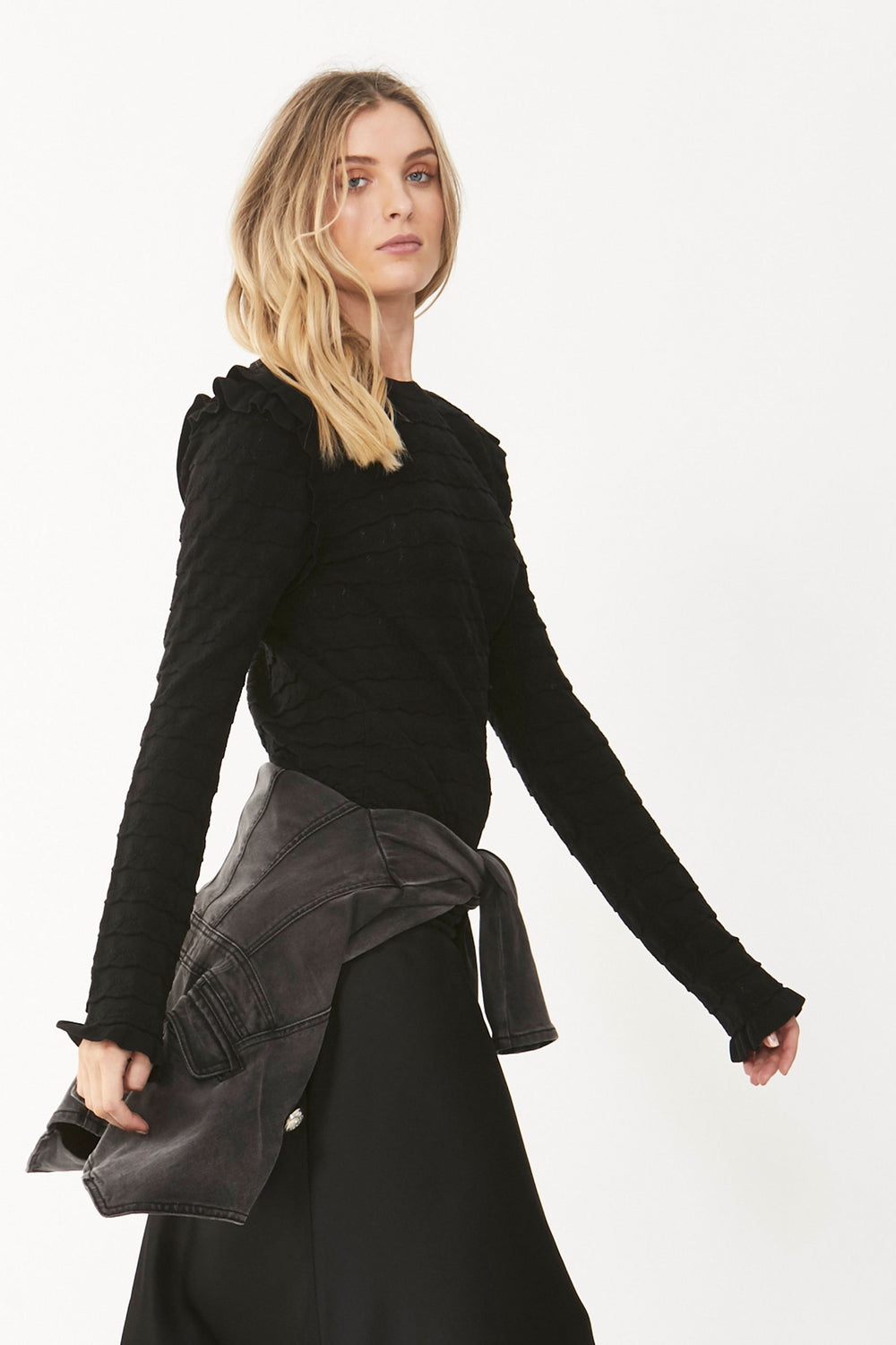 [TEST] Cherise Ruffle Detail Knit