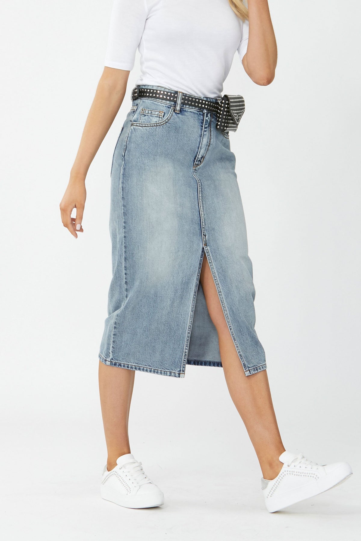 [TEST] Blaire Denim Midi Skirt