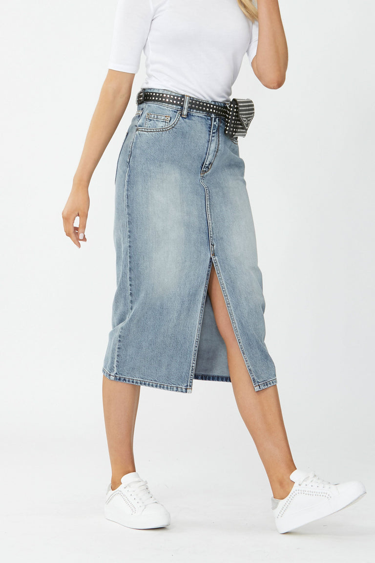[TEST] Blaire Denim Midi Skirt