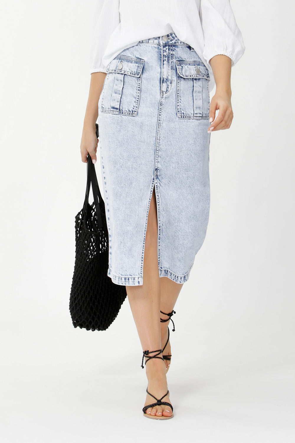 [TEST] Milani Patch Pocket Midi Skirt