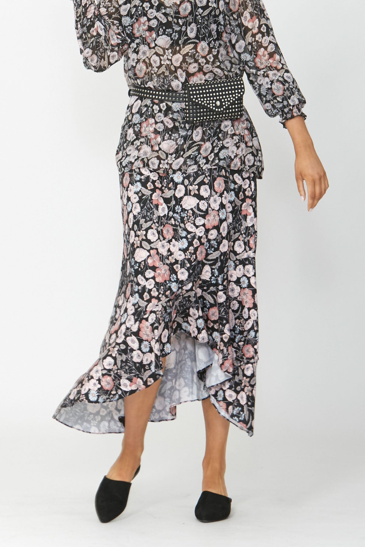 [TEST] Karla Ruffle Hem Midi Skirt