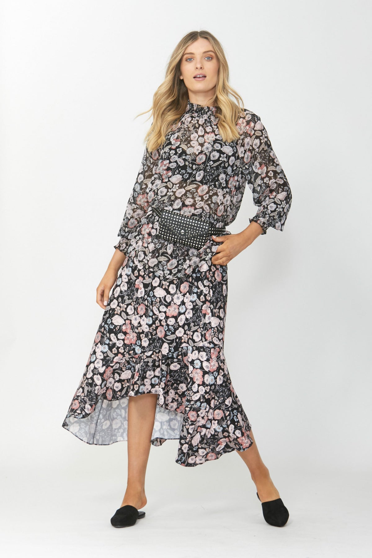 [TEST] Karla Ruffle Hem Midi Skirt