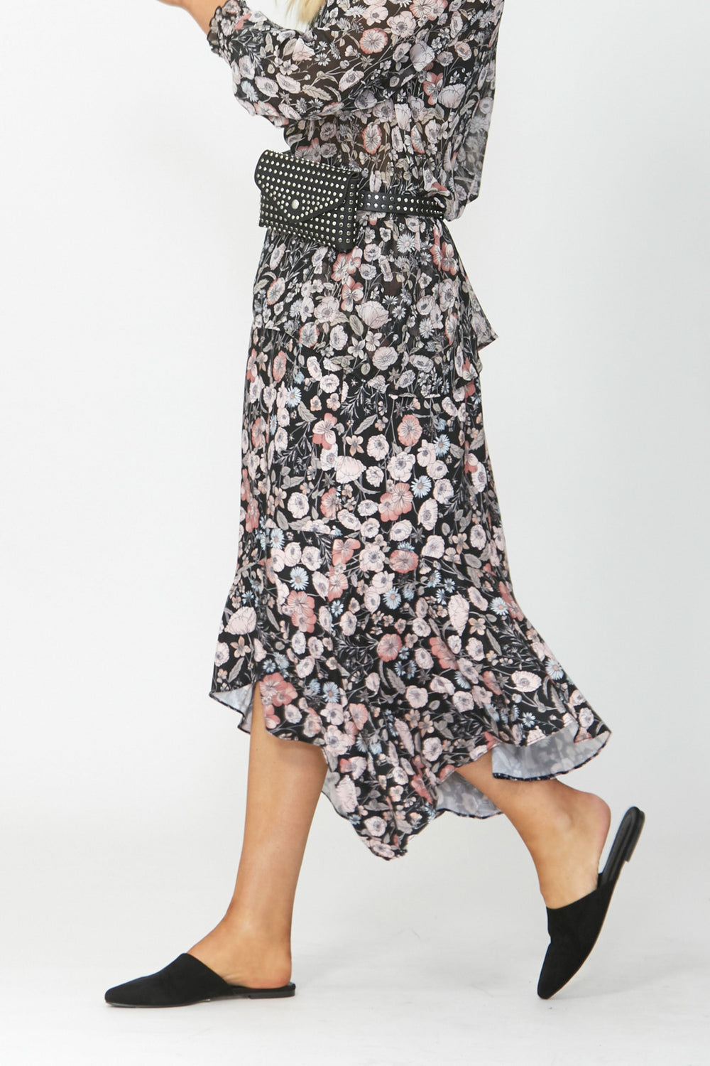 [TEST] Karla Ruffle Hem Midi Skirt