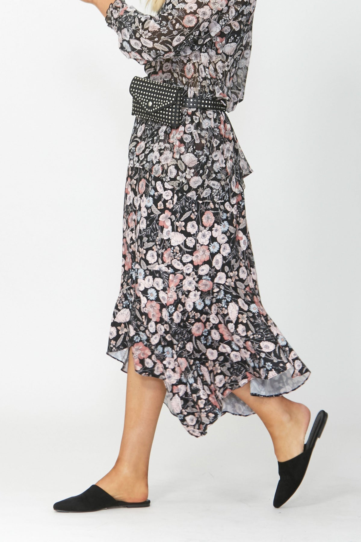 [TEST] Karla Ruffle Hem Midi Skirt