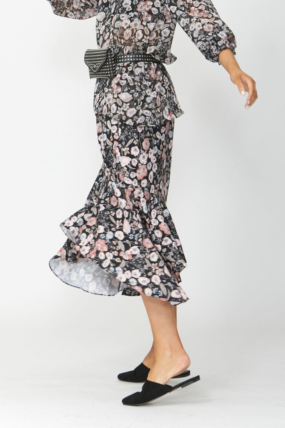 [TEST] Karla Ruffle Hem Midi Skirt